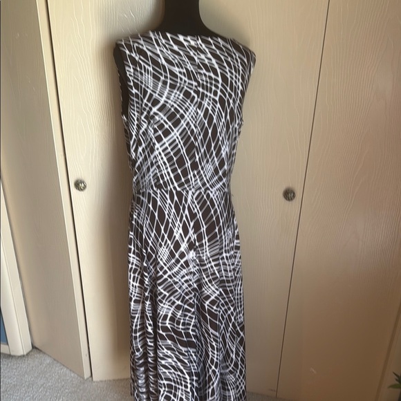 Perceptions Brown and White Sheath Dress Sleeveless - Picture 5 of 5